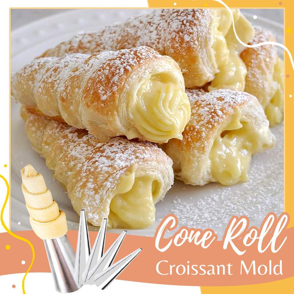Pastry Molds Horn-Shaped Stainless Steel Set of 5
