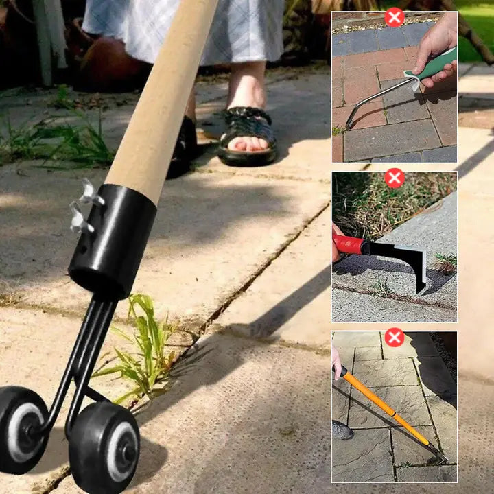 Paving Joint Weeder Double-Wheel Iron Head