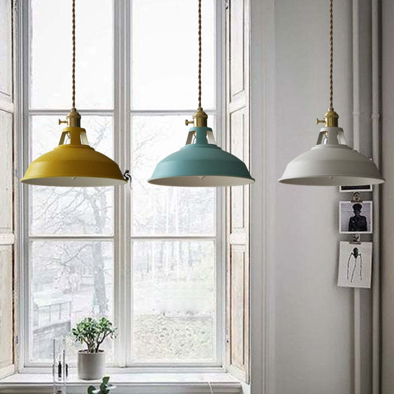 Pendant Light 10.6 Inch Wide Metal Shade