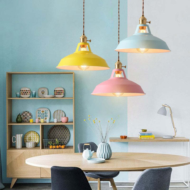 Pendant Light 10.6 Inch Wide Metal Shade