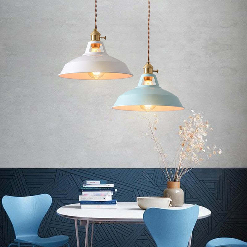 Pendant Light 10.6 Inch Wide Metal Shade