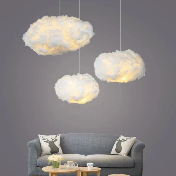 Pendant Light Cloud Shape Warm White LED