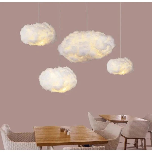 Pendant Light Cloud Shape Warm White LED