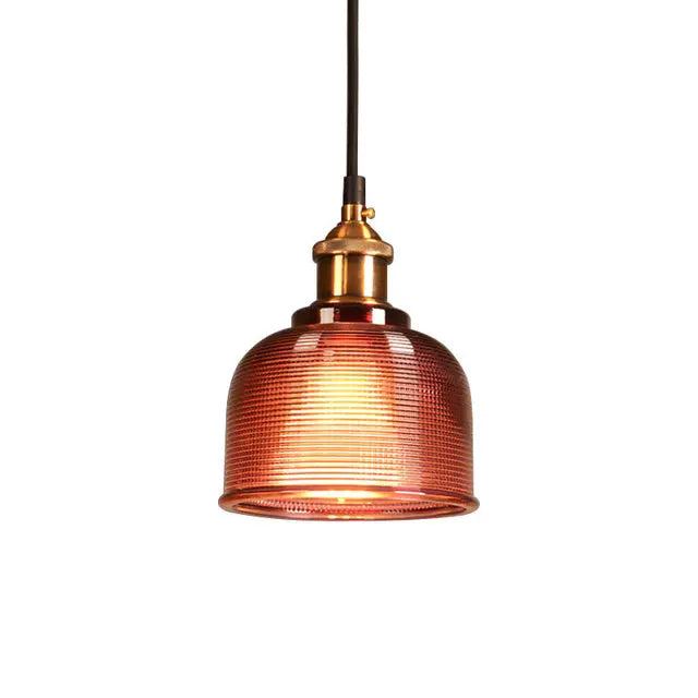 Pendant Light Colored Glass Adjustable Cable