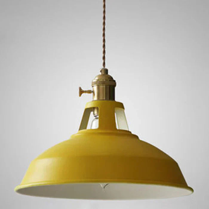 Pendant Light Industrial Metal Shade Adjustable Chain
