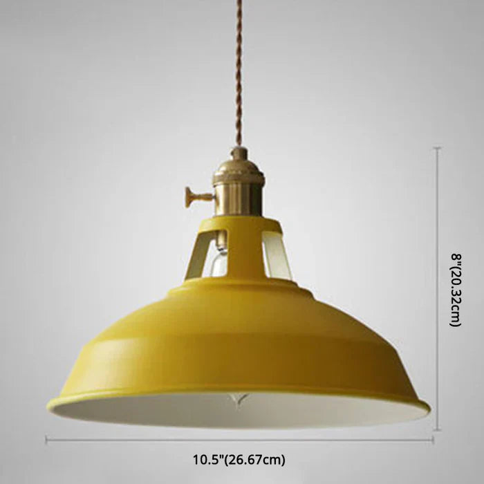 Pendant Light Industrial Metal Shade Adjustable Chain