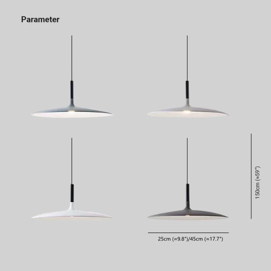 Pendant Light Minimalist Metal Integrated LED & Adjustable Height
