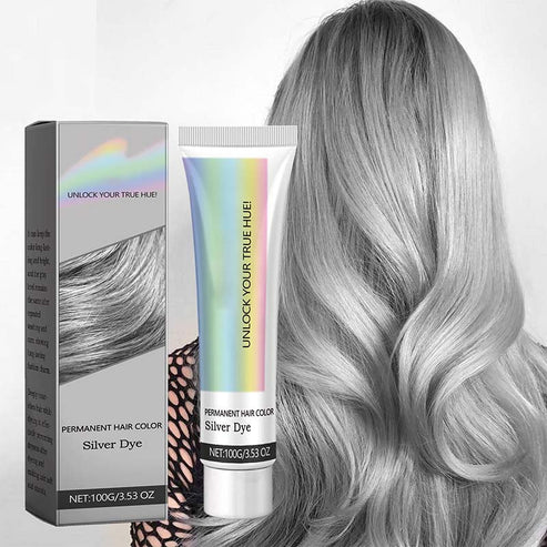 Permanent Hair Color Silver Gray Neutralizes Yellow