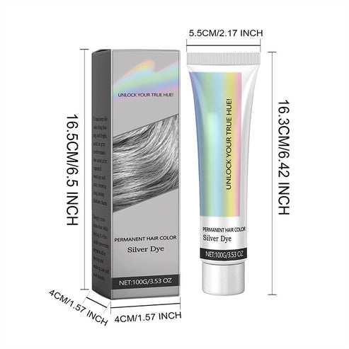 Permanent Hair Color Silver Gray Neutralizes Yellow