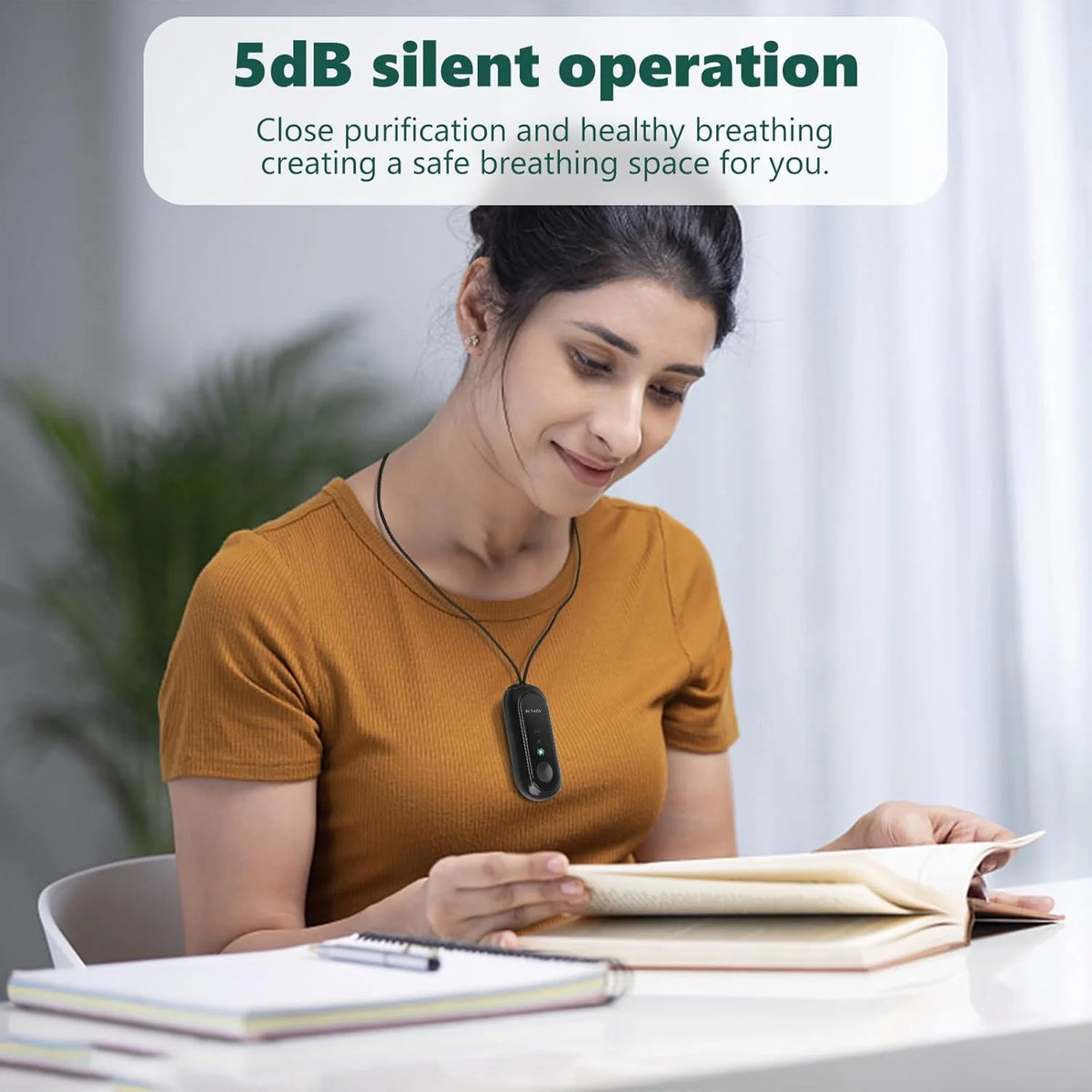 Personal Air Purifier Negative Ion Filter-Free Quiet Operation