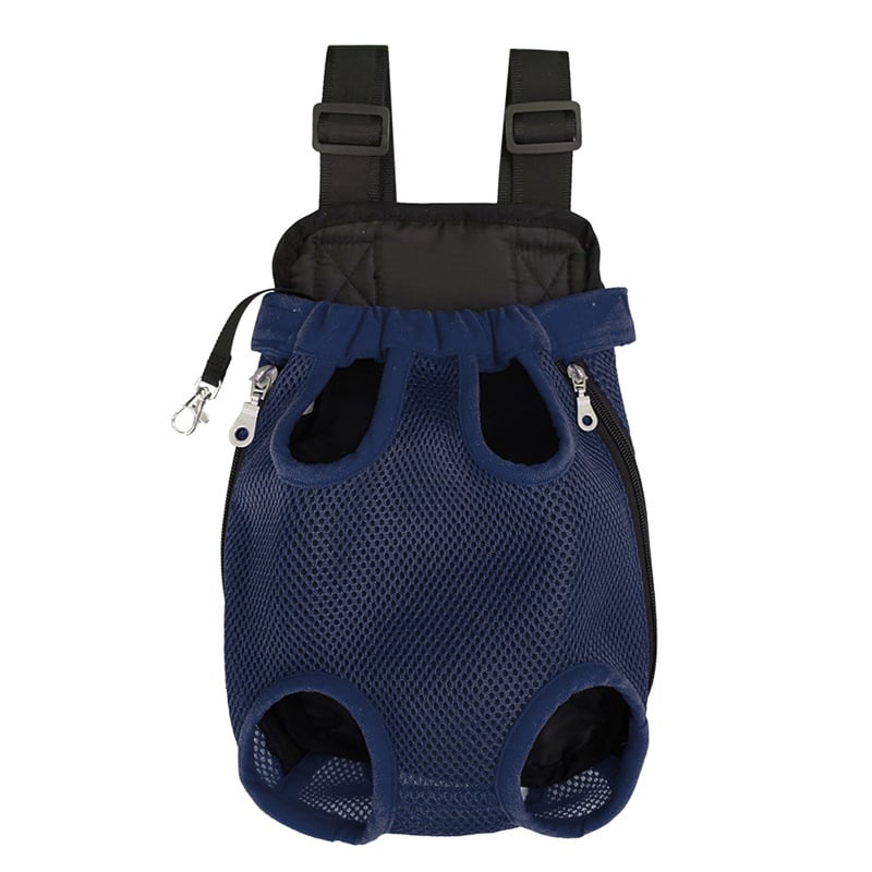 Pet Backpack Ventilated Leg Openings Safety Lock