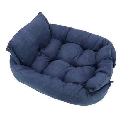 Pet Bed 3-In-1 Convertible Breathable Cotton Machine Washable
