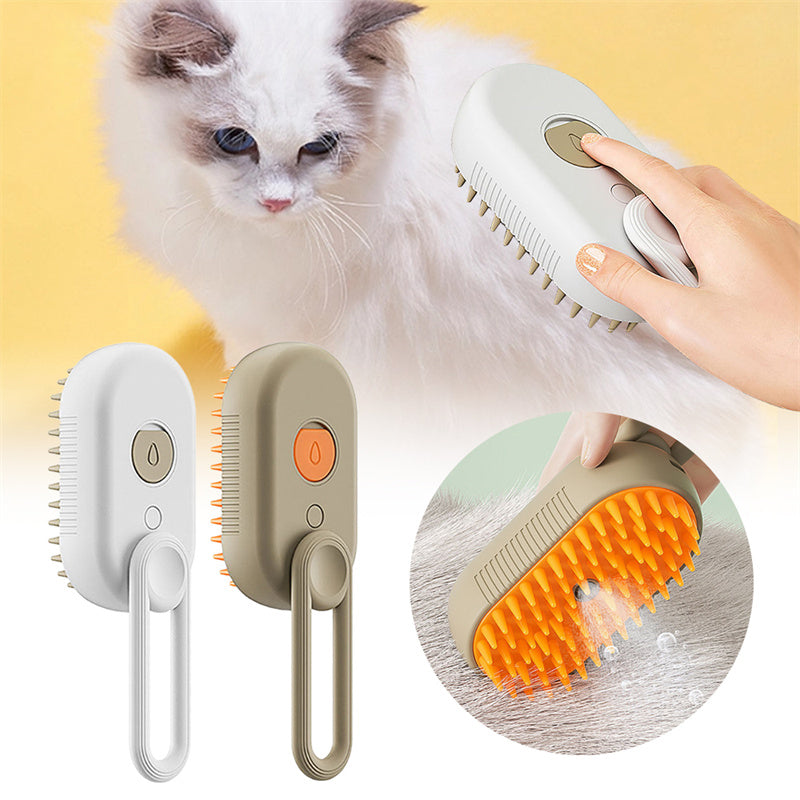 Pet Brush 3-In-1 Deshedding & Massage Built-In Spray