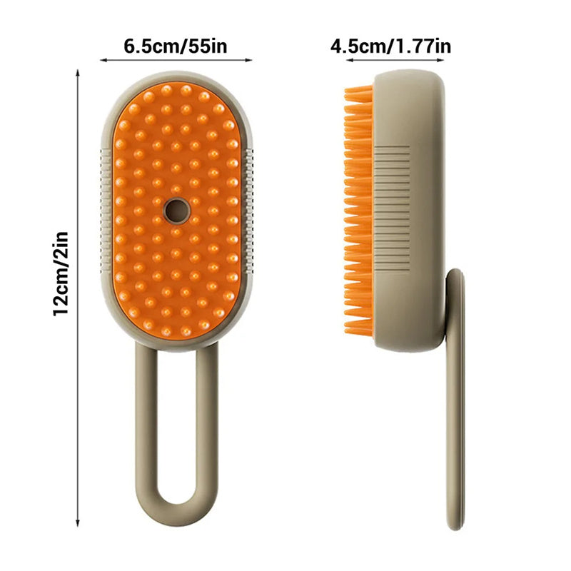 Pet Brush 3-In-1 Deshedding & Massage Built-In Spray