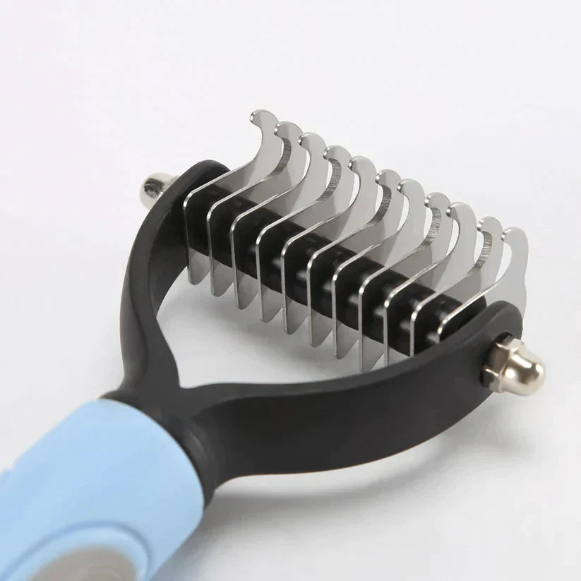 Pet Brush Cats & Dogs Stainless Steel Pins Non-Slip Handle