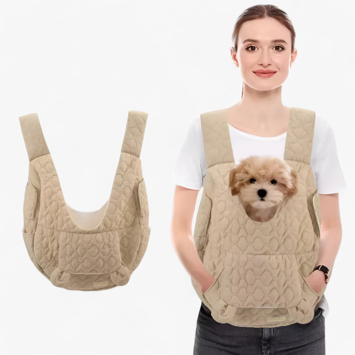 Pet Carrier Backpack Water-Repellent Oxford Up to 22 lb