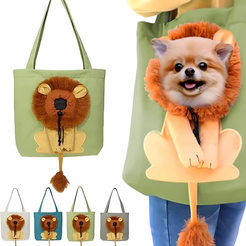 Pet Carrier Head-Opening Ventilation Cotton Canvas Safety Buckle
