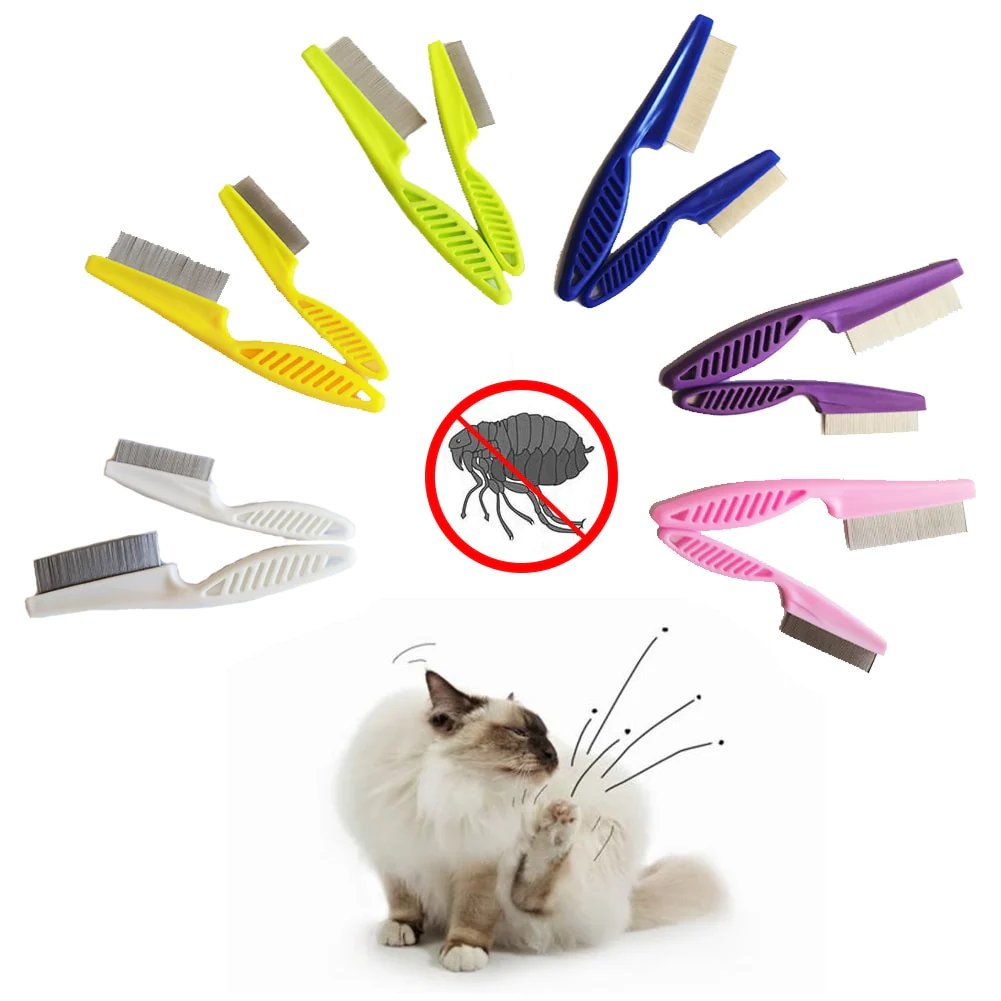 Pet Comb Fine Stainless Steel Rounded Tips