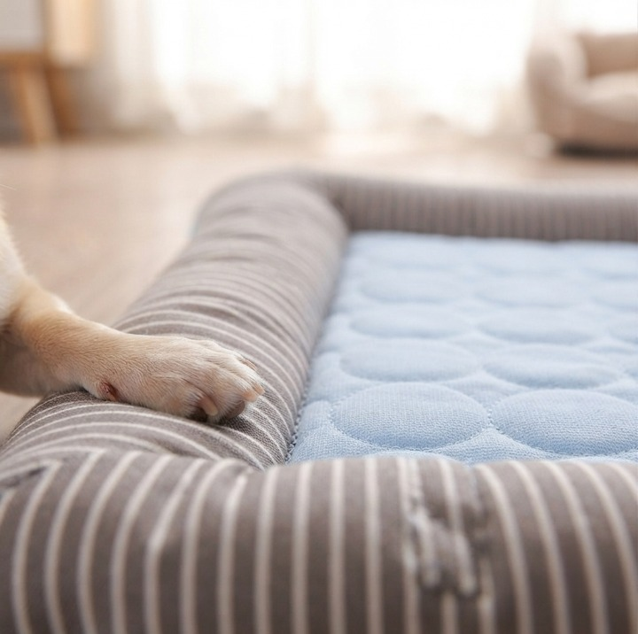 Pet Cooling Mat Active Cooling Padded Edge & Non-Slip