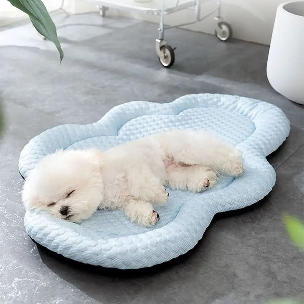 Pet Cooling Mat Cloud-Shaped Cooling Fiber & Machine Washable
