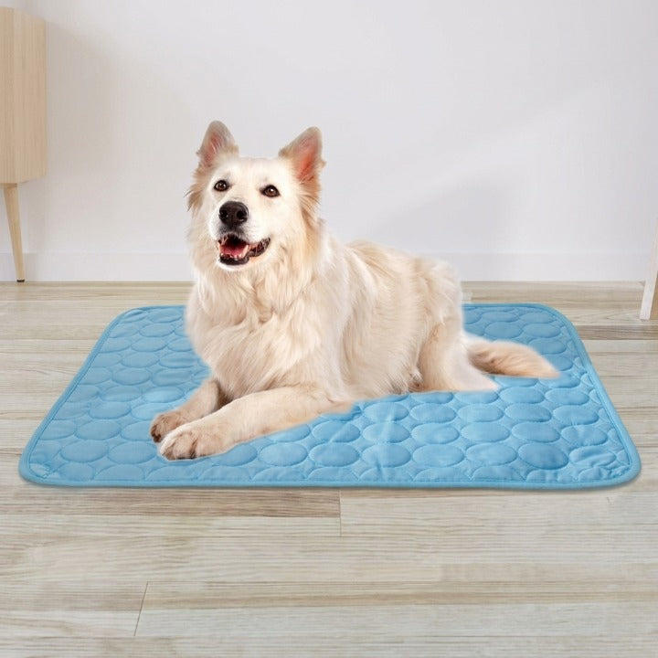 Pet Cooling Mat Ice Silk Self-Cooling Breathable Mesh