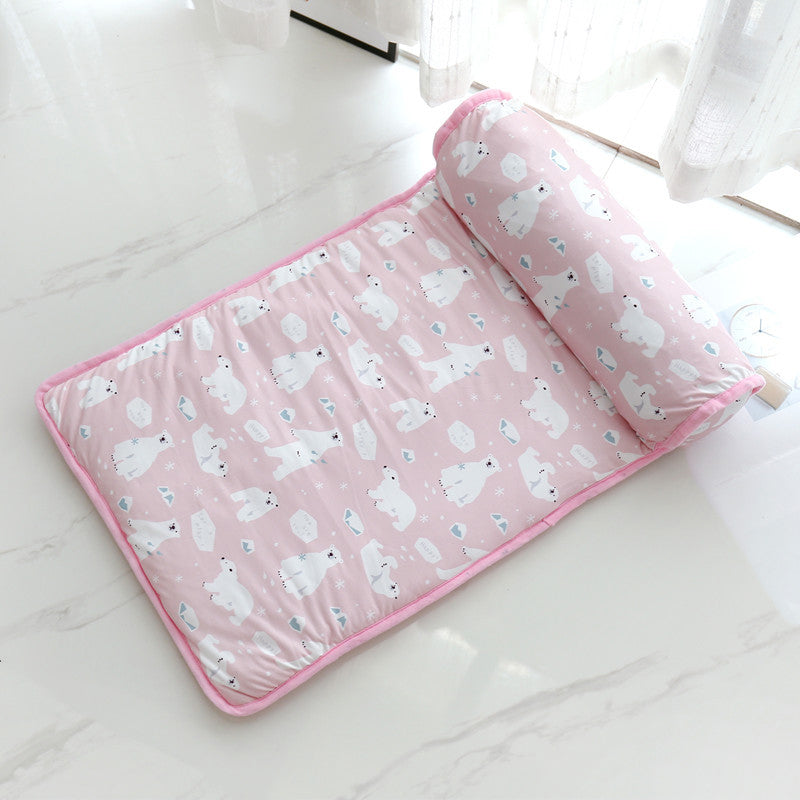 Pet Cooling Mat Ice Silk Self-Cooling With Pillow