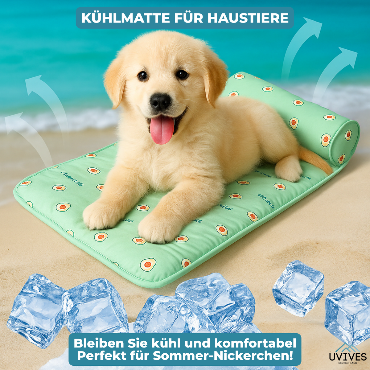 Pet Cooling Mat Self-Cooling Ice Silk Machine Washable