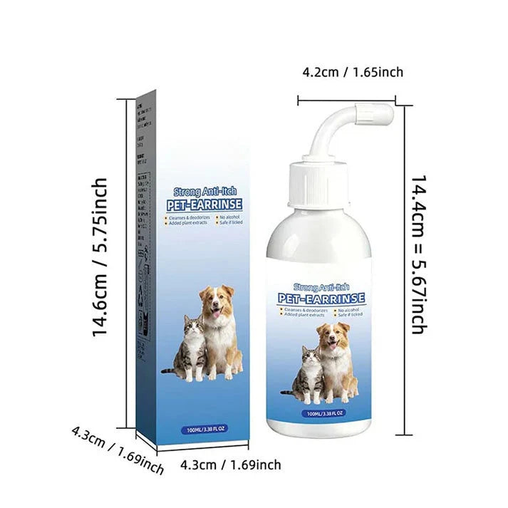 Pet Ear Cleaner Dissolves Earwax Neutralizes Odors