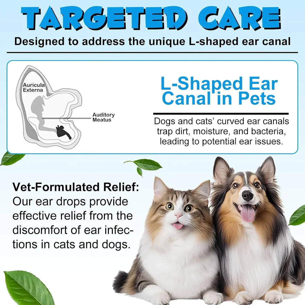 Pet Ear Cleaner Dissolves Earwax Neutralizes Odors