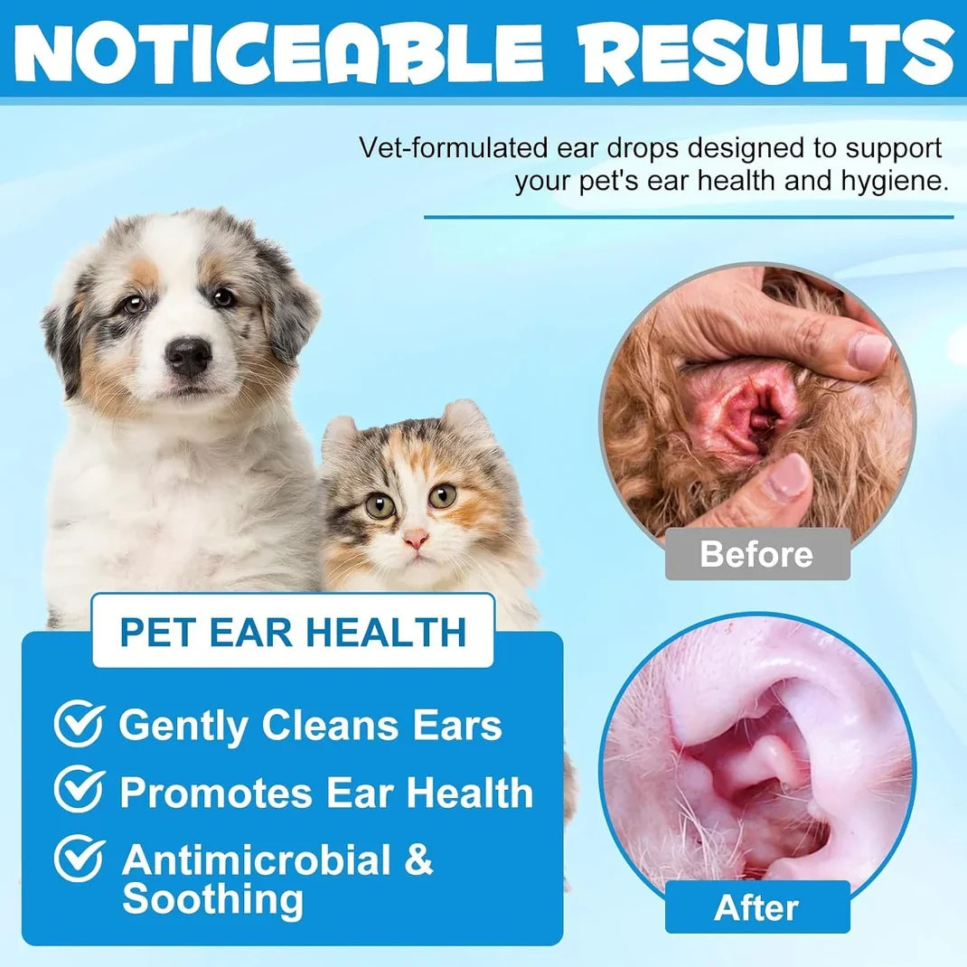 Pet Ear Cleaner Dissolves Earwax Neutralizes Odors