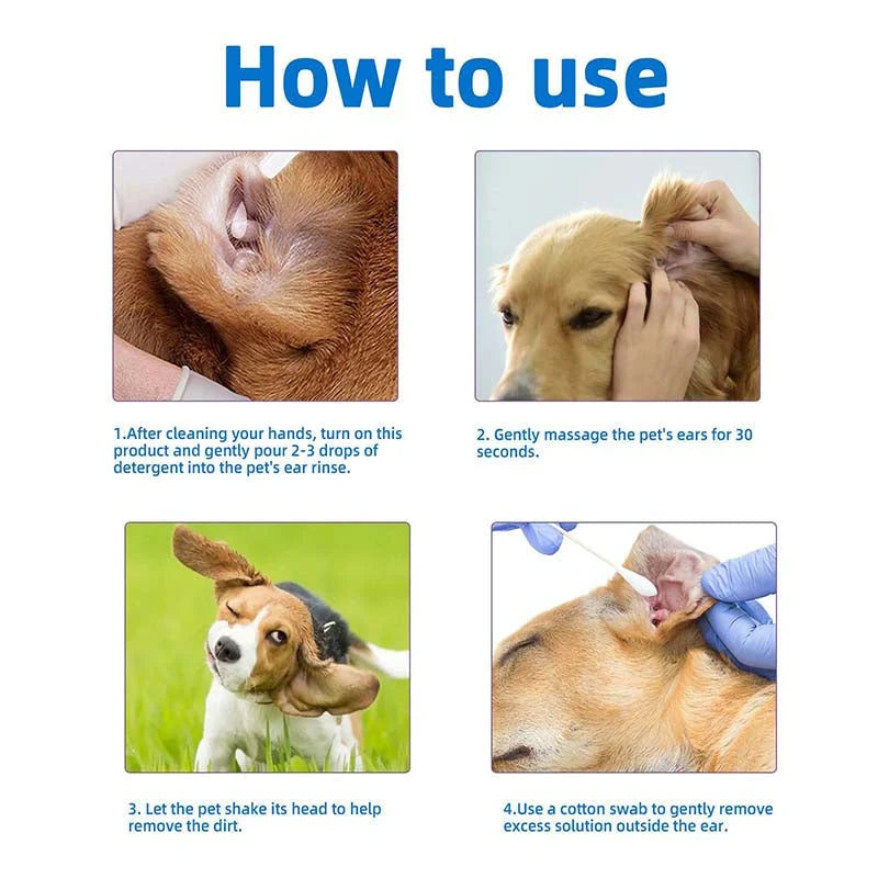Pet Ear Cleaner Dissolves Earwax Neutralizes Odors