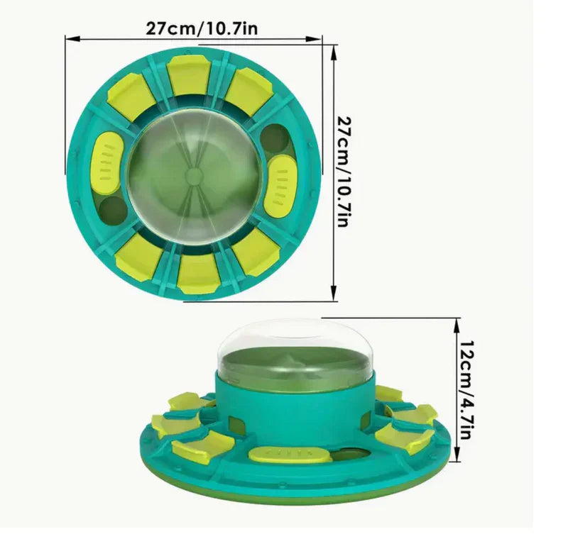 Pet Feeding Plate Leak-Proof Non-Slip Base Dishwasher-Safe