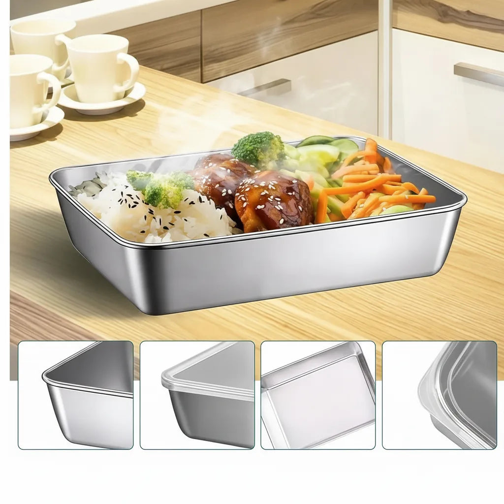 Pet Food Container Stainless Steel Airtight Set of 3