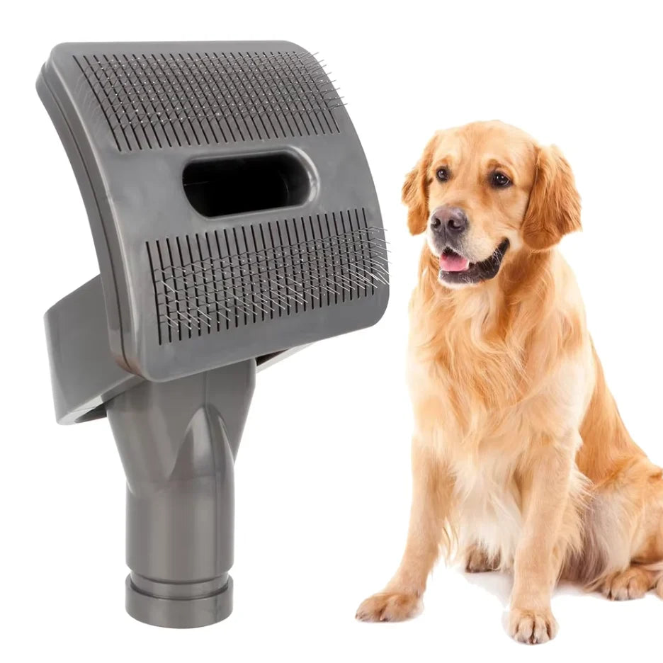 Pet Grooming Vacuum Attachment Soft Bristles & Suction