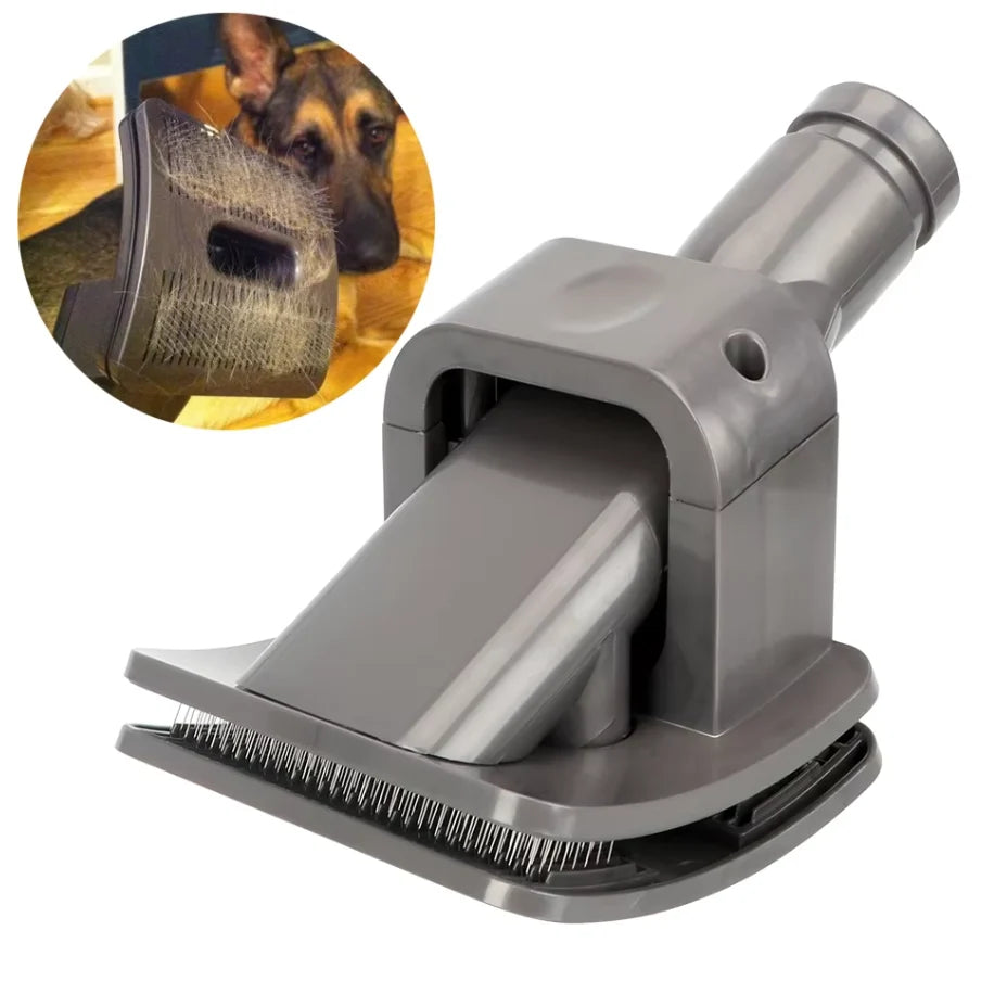 Pet Grooming Vacuum Attachment Soft Bristles & Suction
