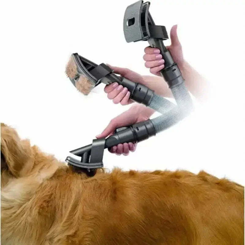 Pet Grooming Vacuum Attachment Soft Bristles & Suction