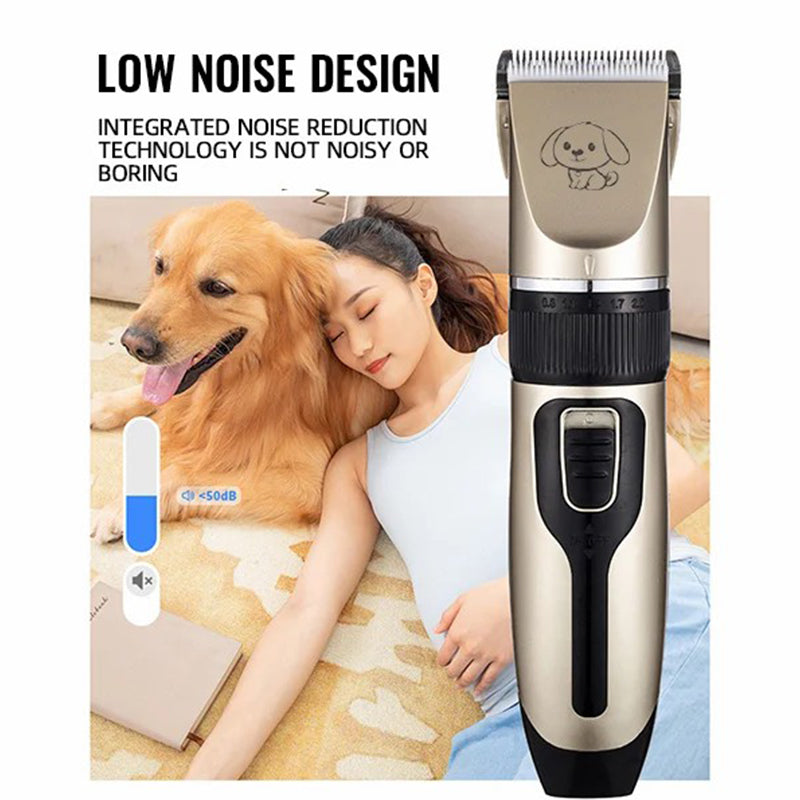 Pet Hair Clipper Ultra-Quiet Cordless Ceramic Blade