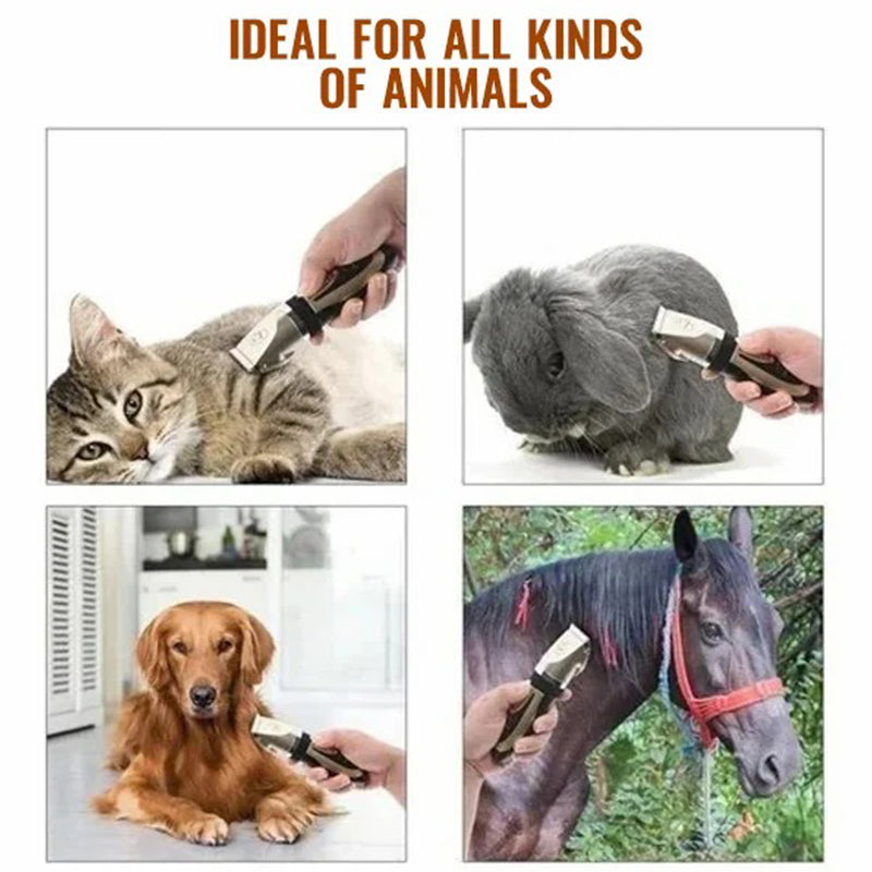 Pet Hair Clipper Ultra-Quiet Cordless Ceramic Blade
