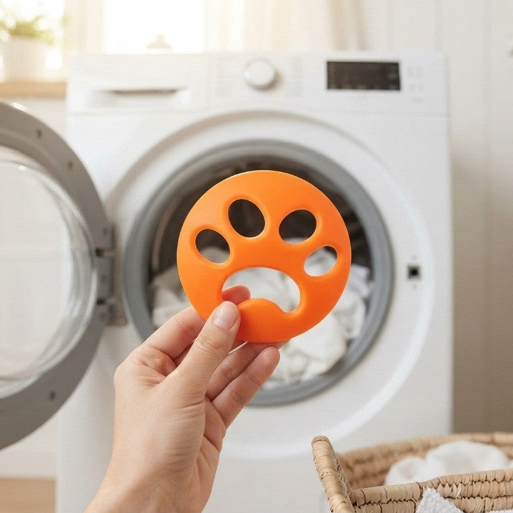 Pet Hair Remover Discs Reusable Silicone Hypoallergenic 4-Pack
