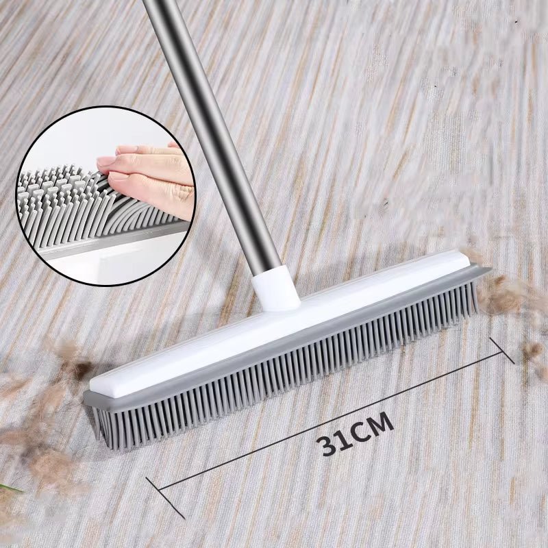 Pet Hair Remover Magnetic Rubber Bristles Scratch-Free 12.2 Inch