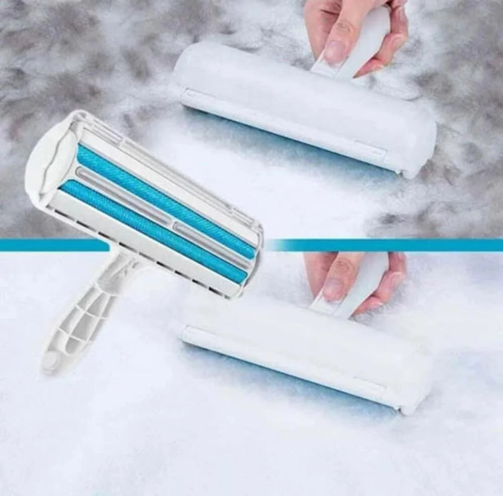 Pet Hair Remover Reusable Microfiber & Self-Cleaning Container