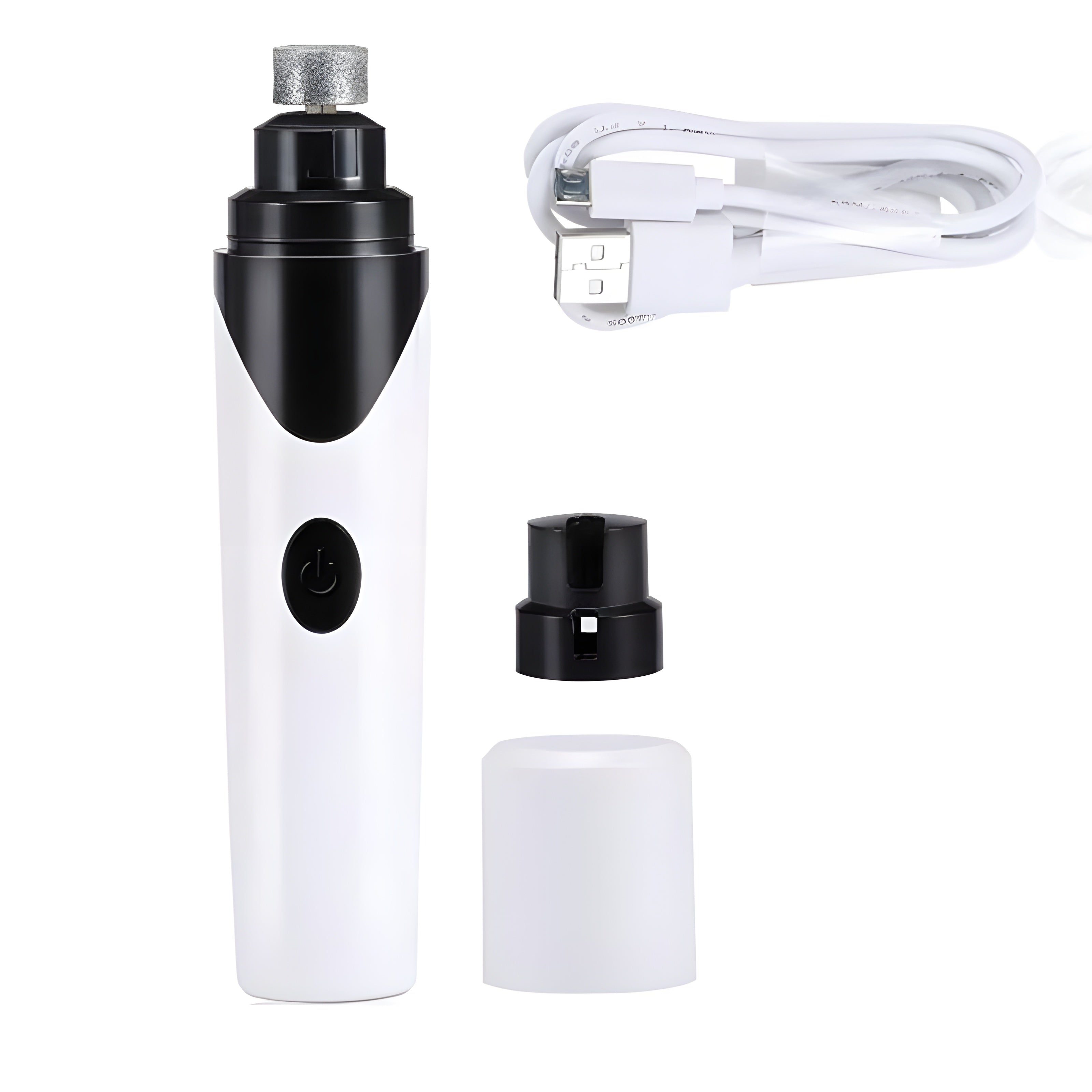 Pet Nail Grinder Whisper-Quiet USB Rechargeable & 3 Attachments