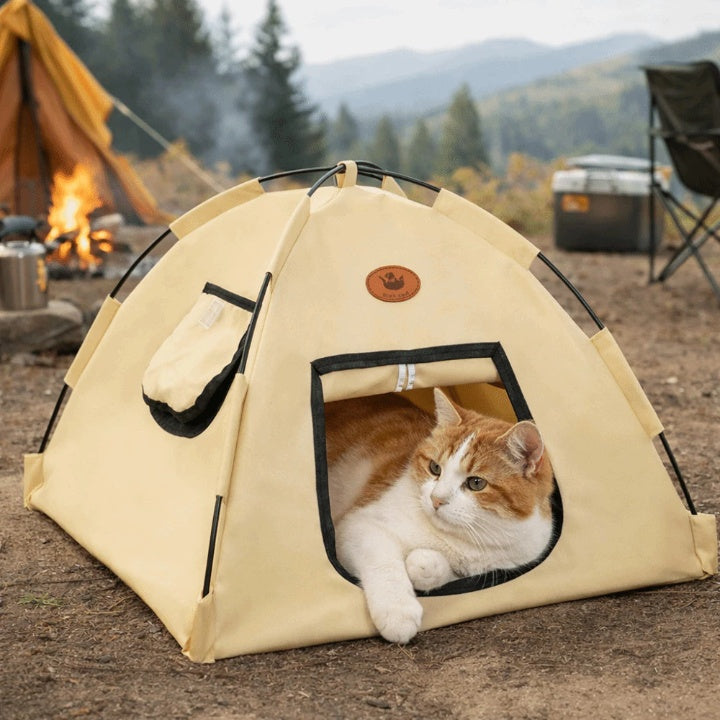 Pet Tent Foldable Noise-Reducing Tool-Free Setup