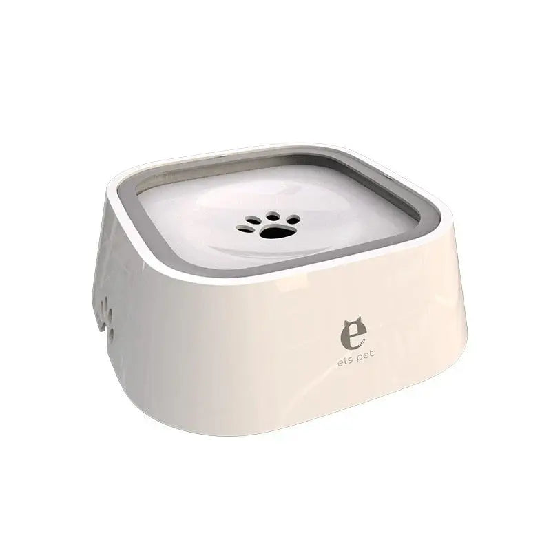 Pet Water Bowl Splash-Proof Removable Floating Plate 1.5 L