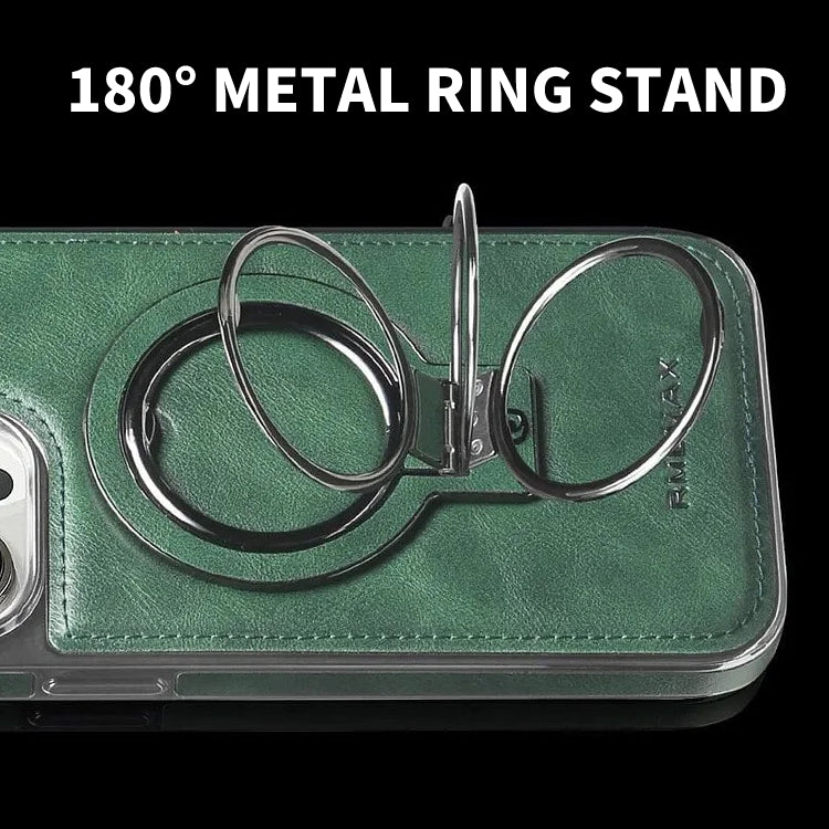 Phone Case Genuine Leather MagSafe & Kickstand Slim Profile