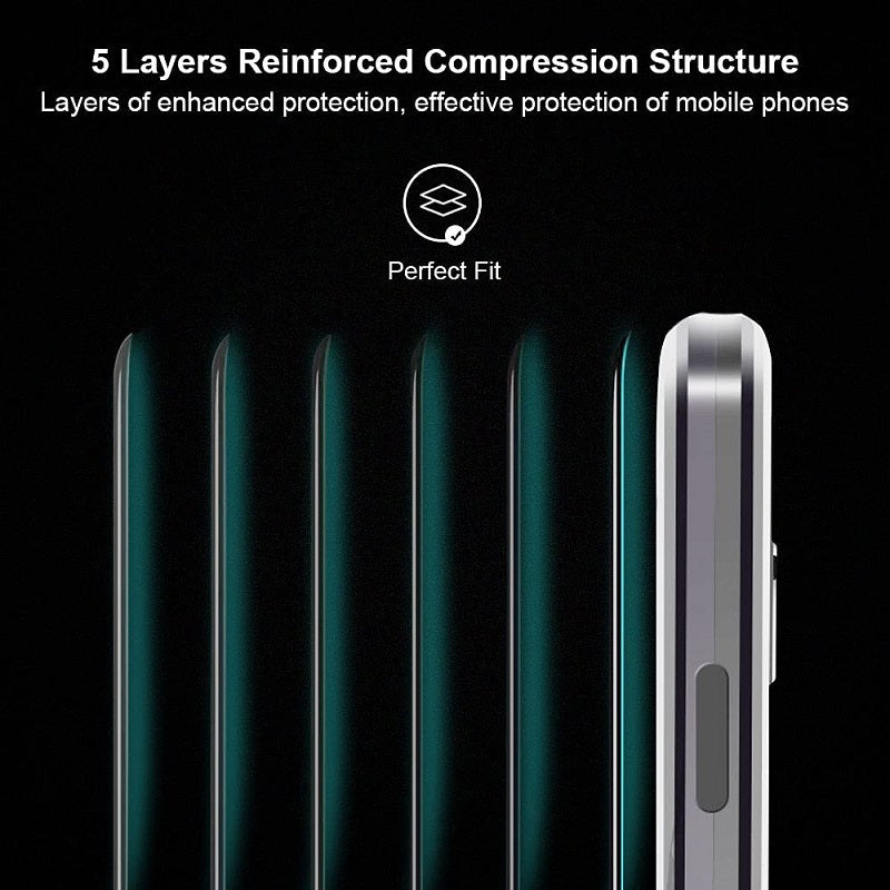 Phone Case Magnetic Metal Frame & Tempered Glass