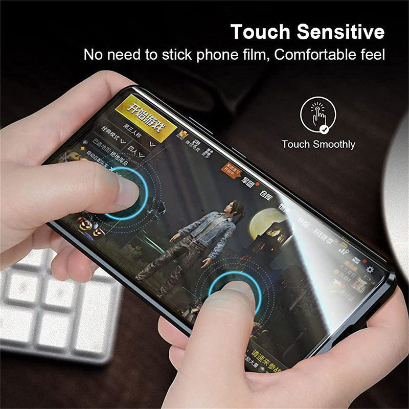 Phone Case Magnetic Metal Frame & Tempered Glass