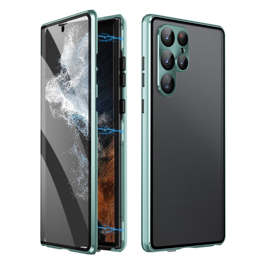 Phone Case Tempered Glass Front & Back Privacy Filter