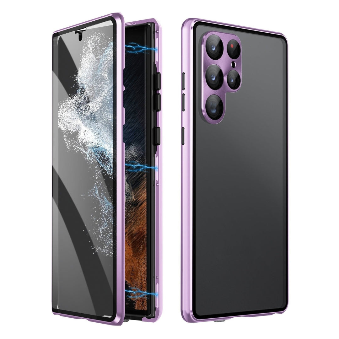 Phone Case Tempered Glass Front & Back Privacy Filter