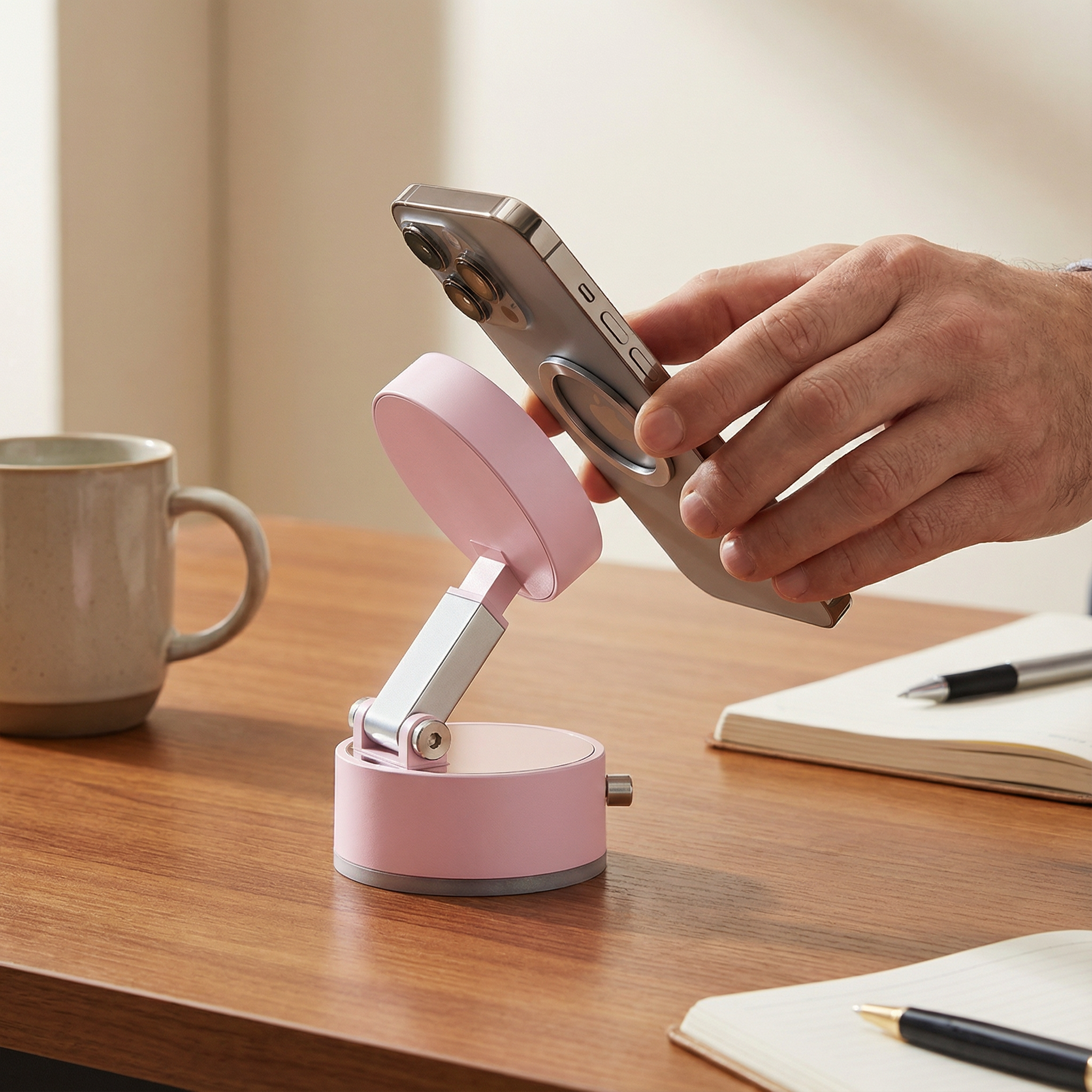 Phone Holder Foldable Magnetic & Vacuum Suction